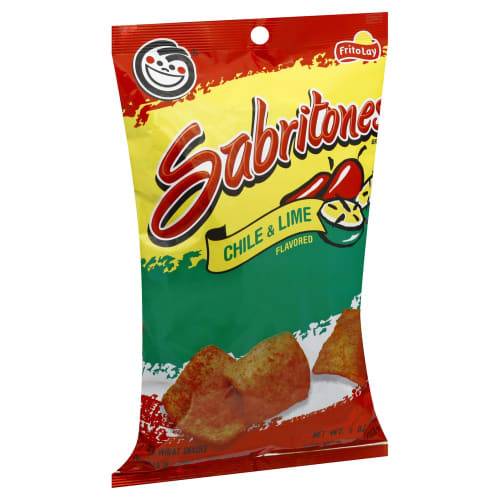 Order Sabritones · Chile & Lime Puffed Wheat Snacks (4 oz) food online from Mesa Liquor store, Mesa on bringmethat.com