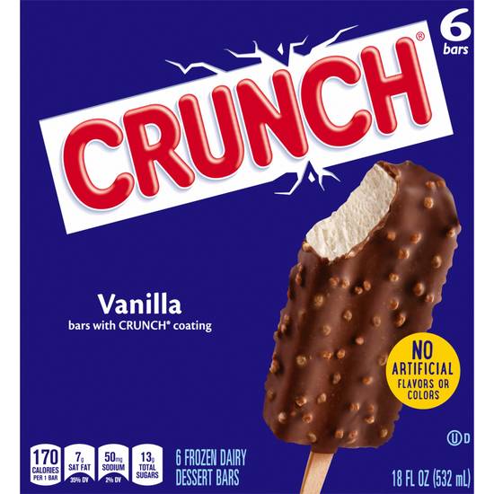 Order Crunch Ice Cream Bars, 6 Ct food online from Cvs store, DES MOINES on bringmethat.com