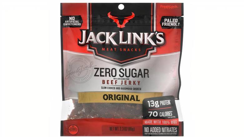 Order Jack Links Beef Jerky, Original Zero Sugar food online from Mac On 4th store, Alton on bringmethat.com