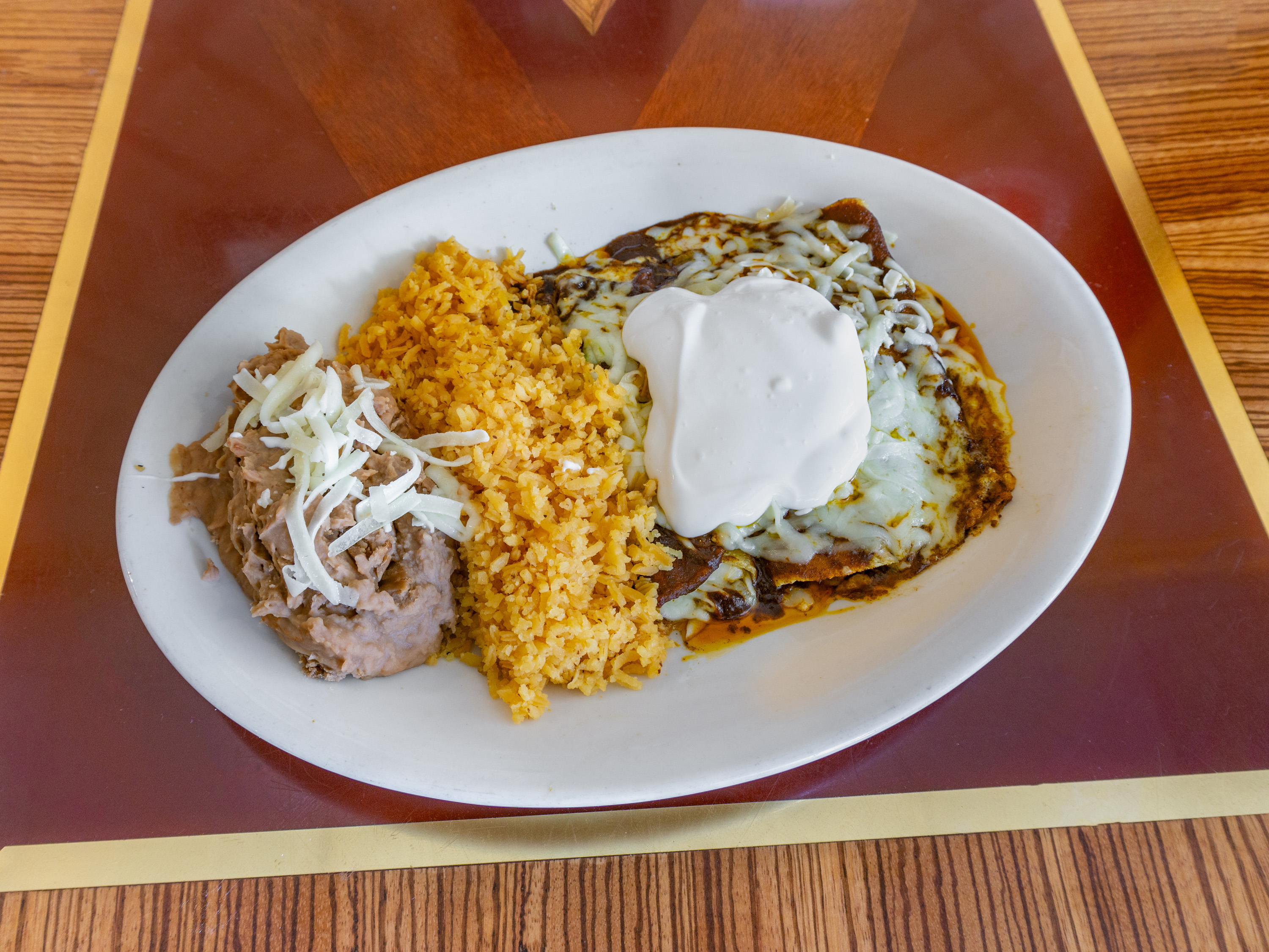 Order Enchilada Dinner food online from Taqueria El Ranchito store, Chicago on bringmethat.com