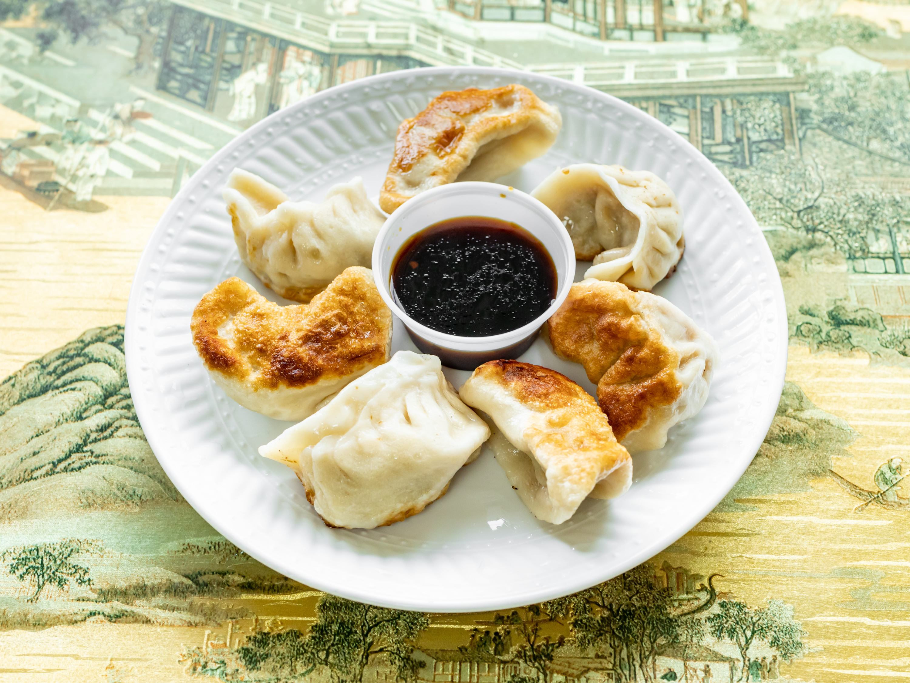 Order 14. Fried Dumpling food online from New Rooster Kitchen store, Mastic Beach on bringmethat.com