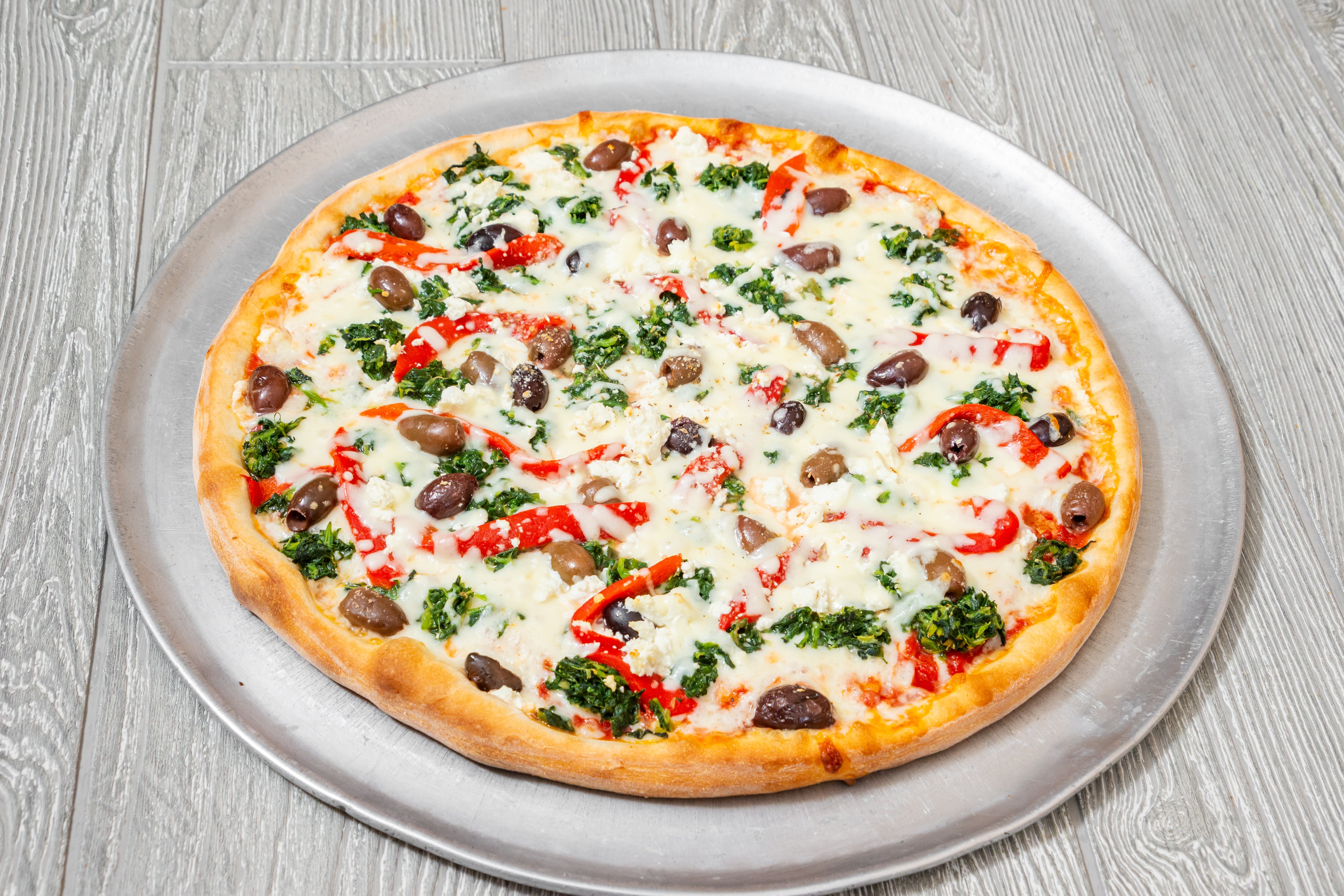Order Mediterranean Pizza - Small 12" food online from Bravo Pizza store, Avondale on bringmethat.com