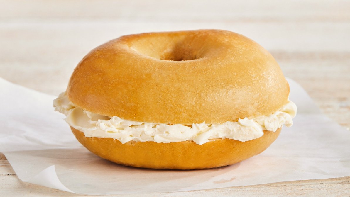 Order Bagel with Cream Cheese food online from Bruegger's Bagels store, Austin on bringmethat.com