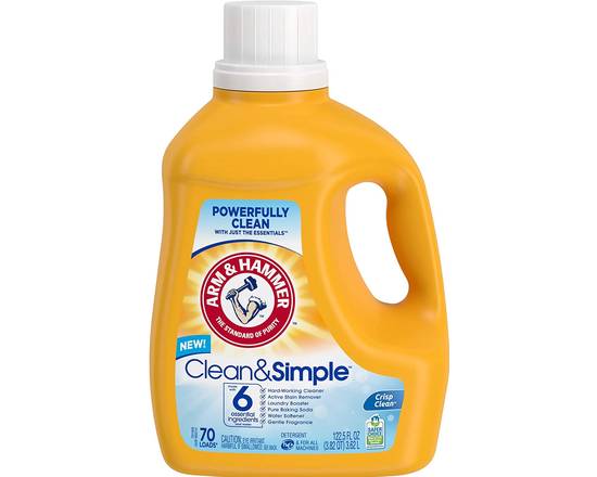 Order Arm & Hammer Detergent Clean and Simple (43.75 fl oz) food online from Kozanian Ranch Market store, Glendale on bringmethat.com