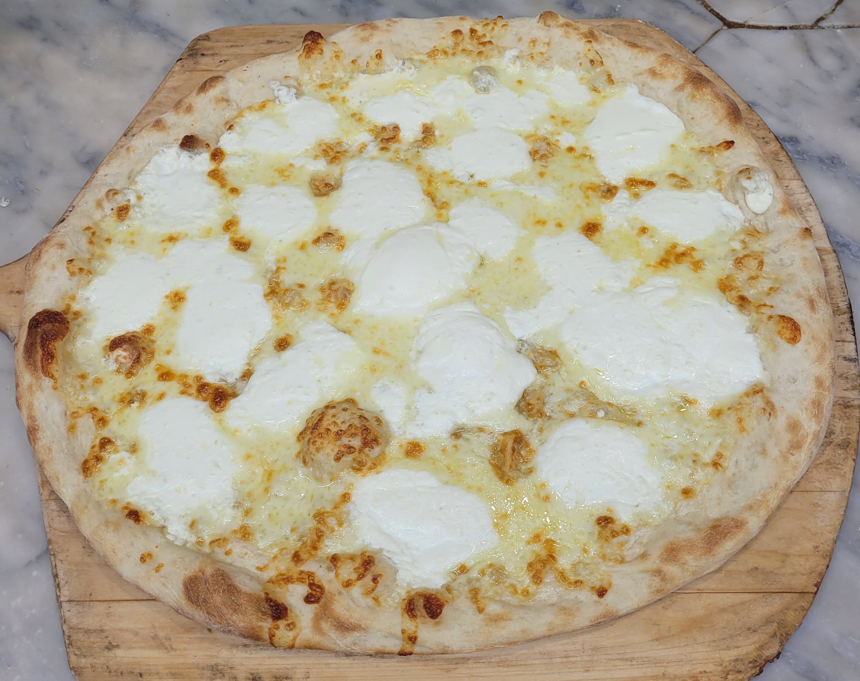 Order White Pizza - Small food online from Rhythm And Spice Pizzeria And Grill store, New Brunswick on bringmethat.com