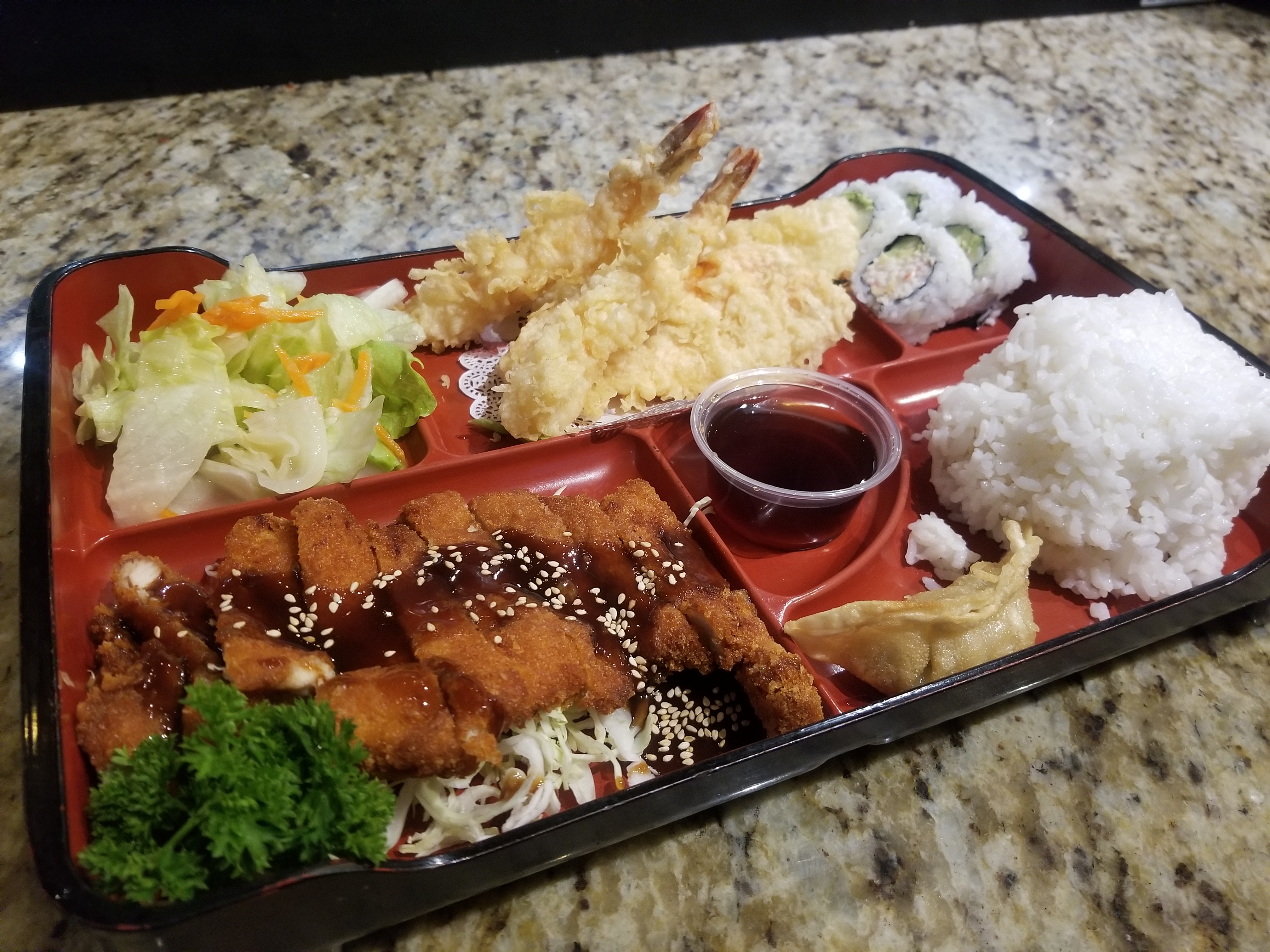 Order Chicken Katsu Bento Box food online from Miso Sushi store, Anchorage on bringmethat.com