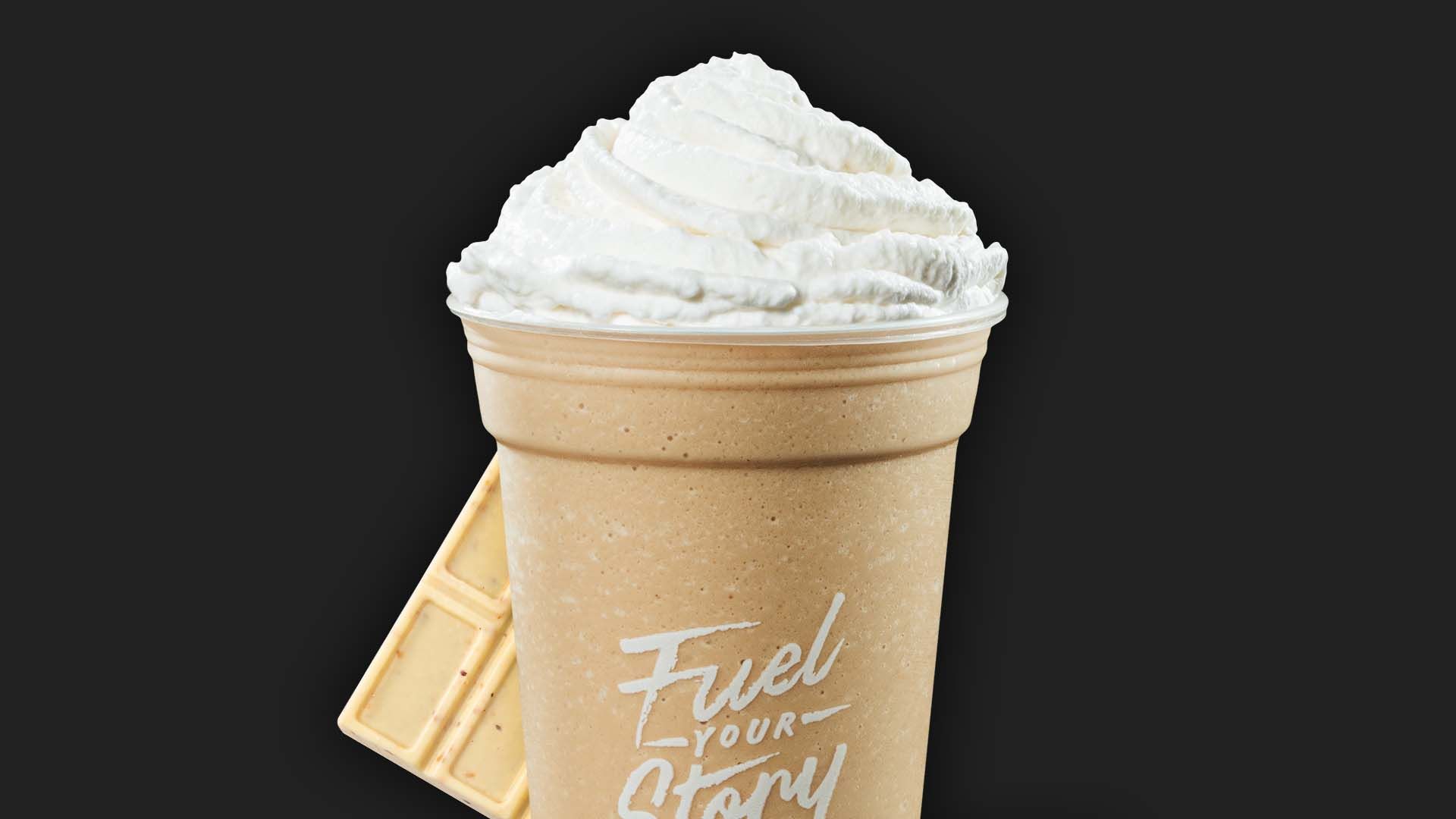 Order White Mocha Chiller food online from Black Rock Coffee store, Vancouver on bringmethat.com