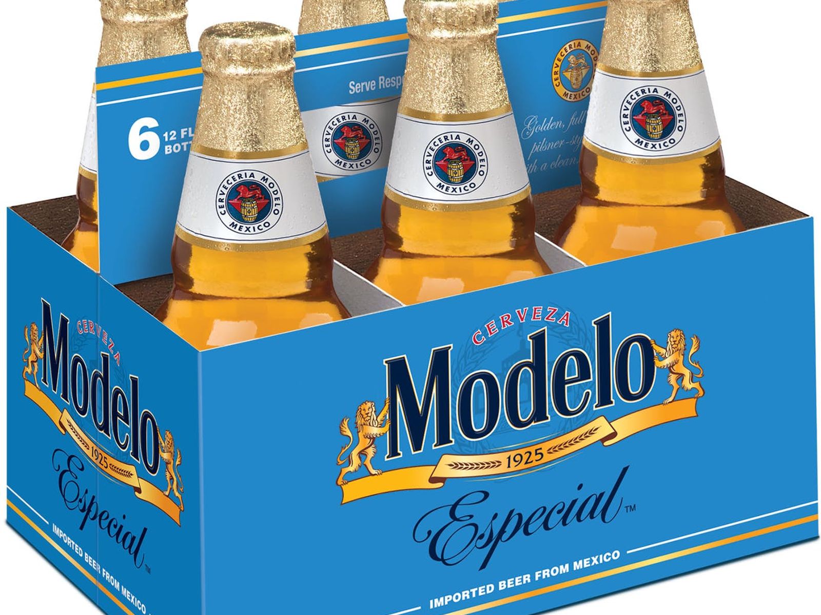 Order 6 PACK Modelo “Especial”, Mexican Pilsner 12oz Bottle food online from Angelo's Wine Bar store, Chicago on bringmethat.com