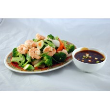 Order D6. Mixed Vegetables w/ Shrimp food online from Panda House store, DeKalb on bringmethat.com