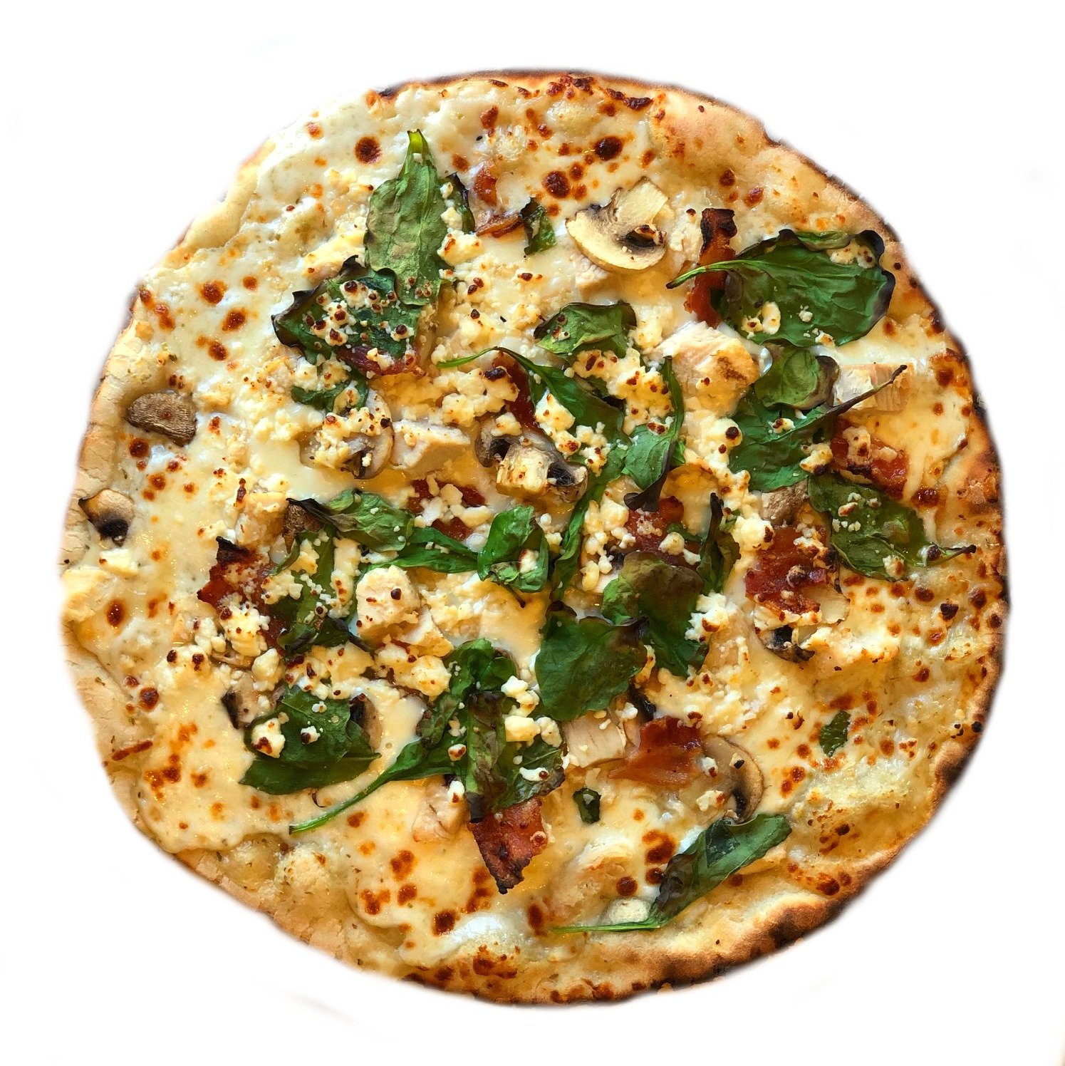 Order Garlic Chicken Pizza food online from The Spot Cafe store, Claremont on bringmethat.com