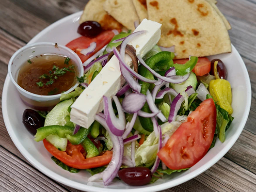 Order Greek Salad food online from Dengeos store, Glenview on bringmethat.com