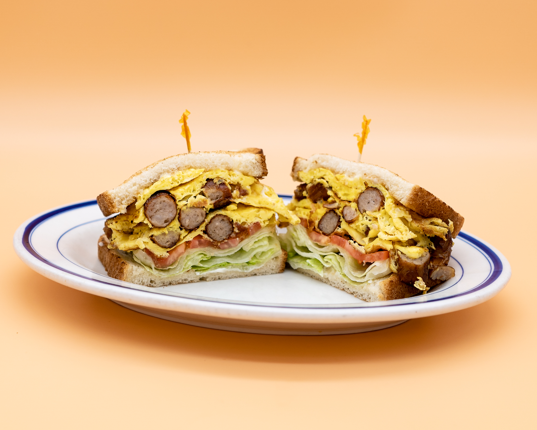 Order Sausage and Egg Sandwich food online from Gus Jr store, Los Angeles on bringmethat.com