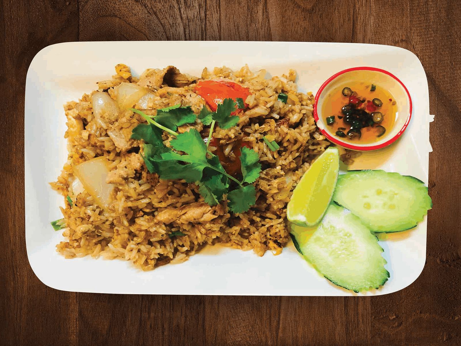 Order 32. Khao Pad food online from Meesen Thai Eatery store, Portland on bringmethat.com