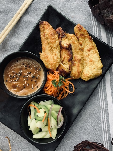 Order Chicken Satay food online from Fat Noodles store, Chicago on bringmethat.com