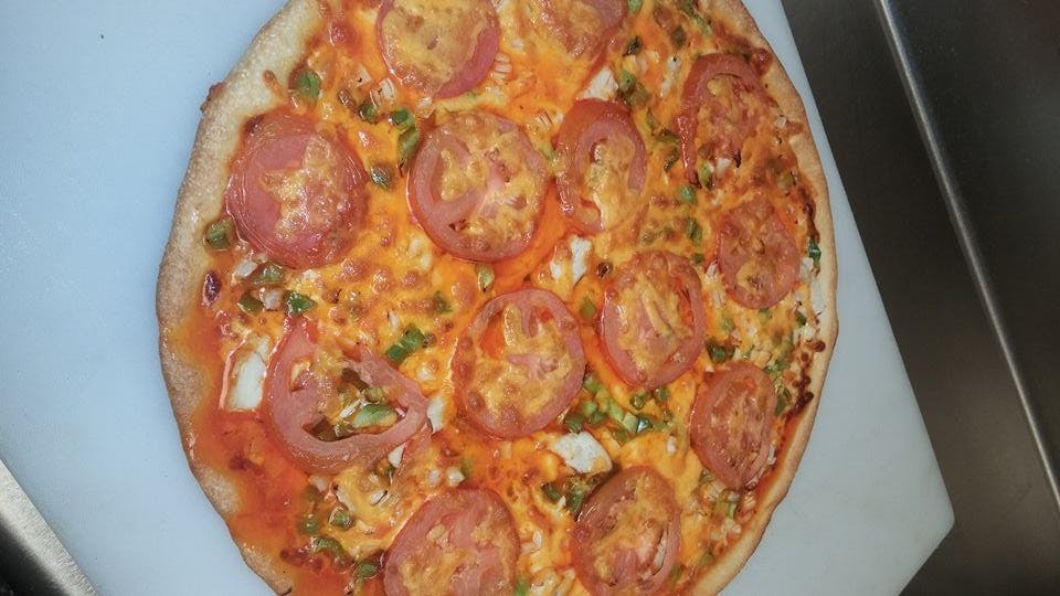 Order Buffalo Chicken Pizza - Large (12 Slices) food online from La Pizzeria store, Cleveland on bringmethat.com