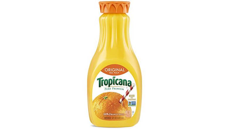 Order Tropicana Orange Juice, No Pulp food online from Route 7 Food Mart store, Norwalk on bringmethat.com