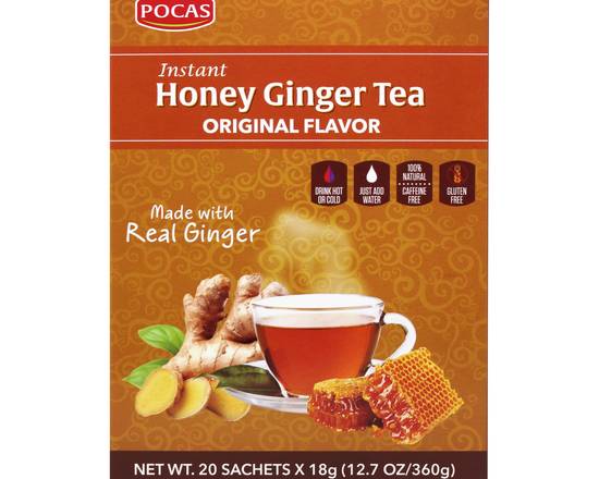 Order Pocas Instant Honey Ginger Tea  (20 ct) food online from Ctown Supermarkets store, Uniondale on bringmethat.com