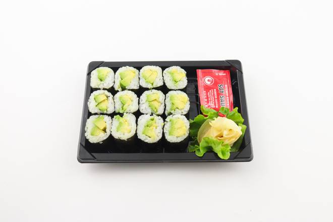 Order Avocado Regular Roll (12 pcs) food online from Genji Sushi store, Hadley on bringmethat.com
