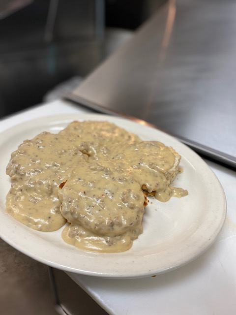 Order Grandma Mary's Biscuits and gravy food online from Sacks Sandwiches Asu store, Tempe on bringmethat.com