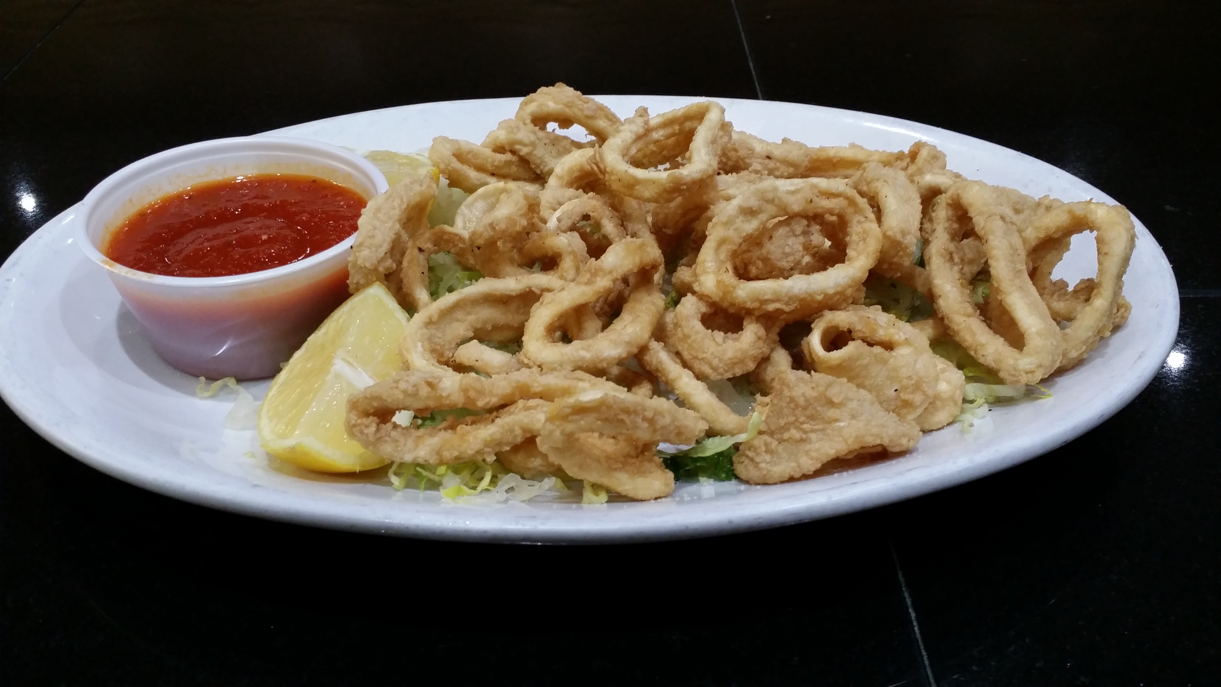 Order Fried Calamari food online from Pasta On Time store, Levittown on bringmethat.com