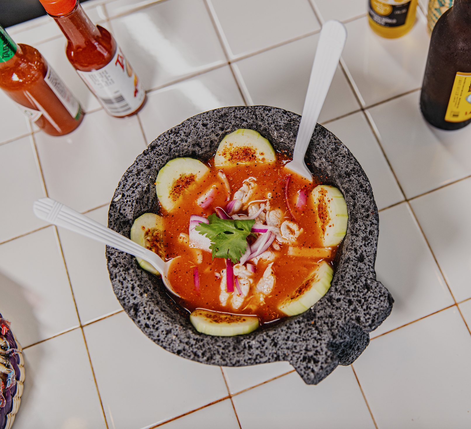 Order Scallop Aguachile food online from Los Mariscos store, New York on bringmethat.com