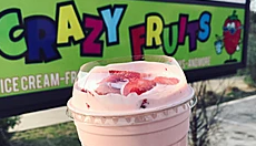 Order Bananas, Strawberries, and Cream food online from Crazy Fruits 3 store, Austin on bringmethat.com