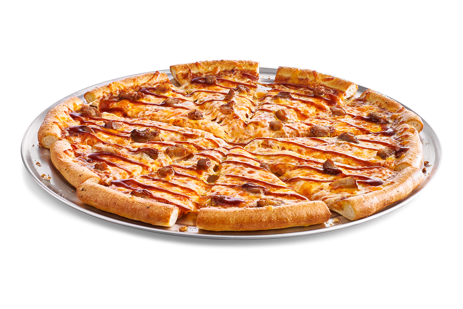 Order Giant BBQ Pork Pizza food online from Cicis store, Forney on bringmethat.com
