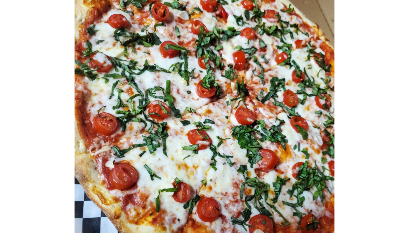 Order Margherita Gourmet Pizza food online from Ricky's Pizza store, Los Angeles on bringmethat.com