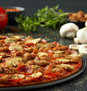 Order Classic Trio Pizza food online from Donatos Pizza store, Evansville on bringmethat.com