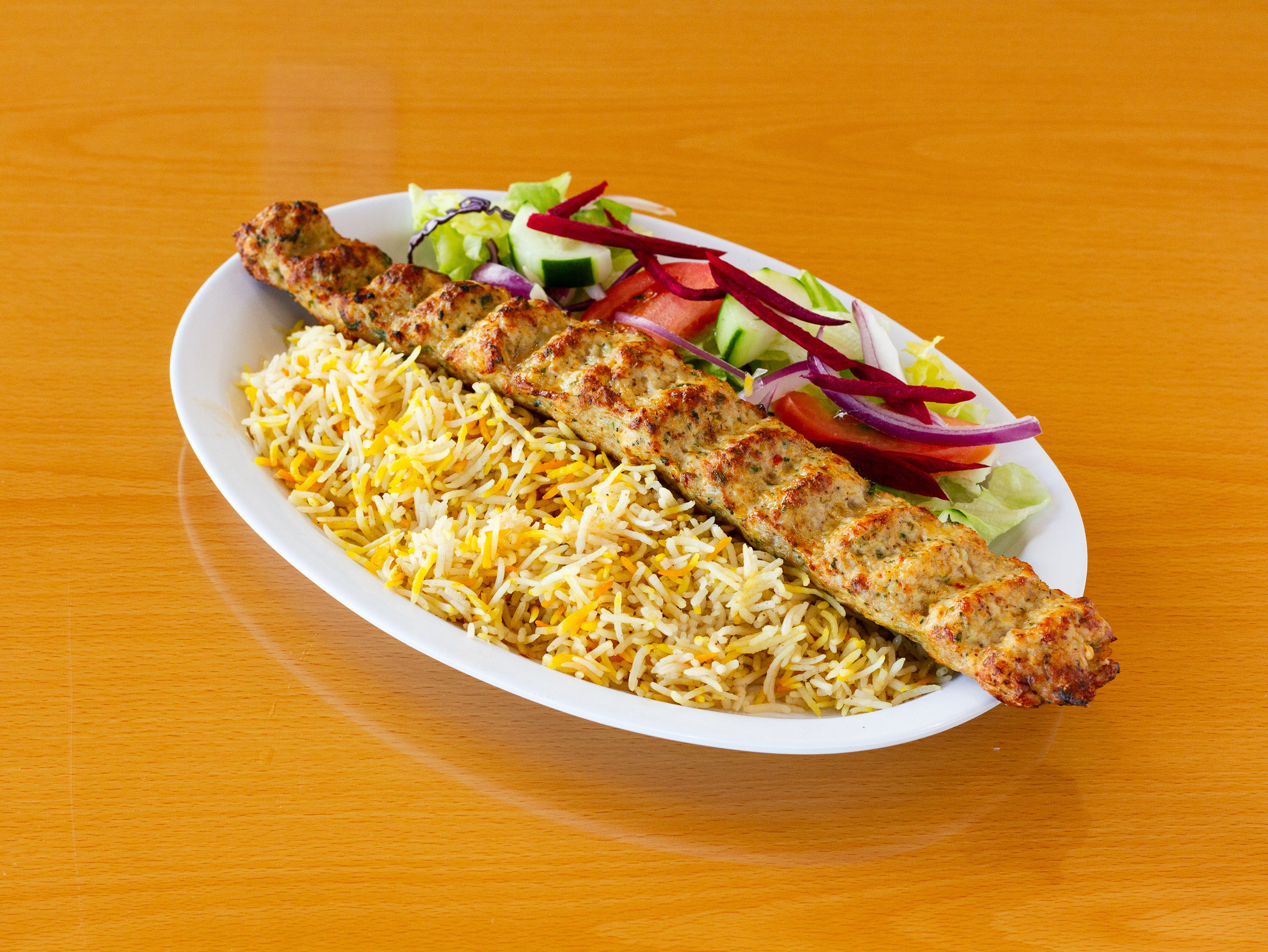 Order Chicken Kobideh food online from Kabab Villa & Juice Lounge store, Gwynn Oak on bringmethat.com