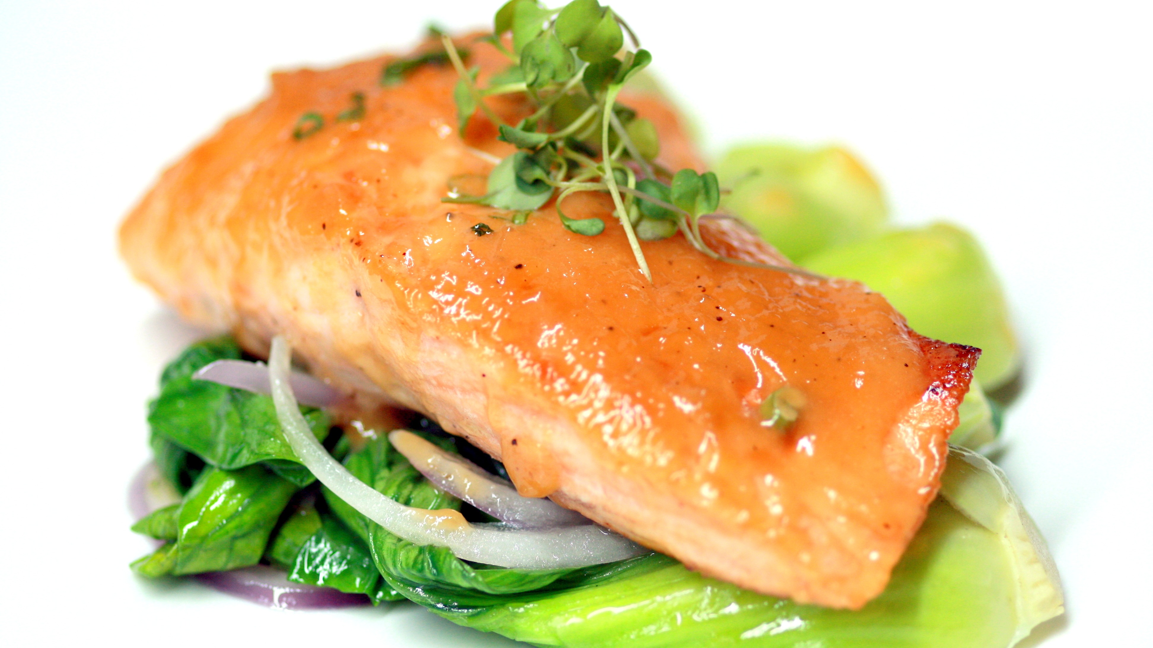 Order Seared Salmon food online from Ginger Exchange Symphony store, Boston on bringmethat.com