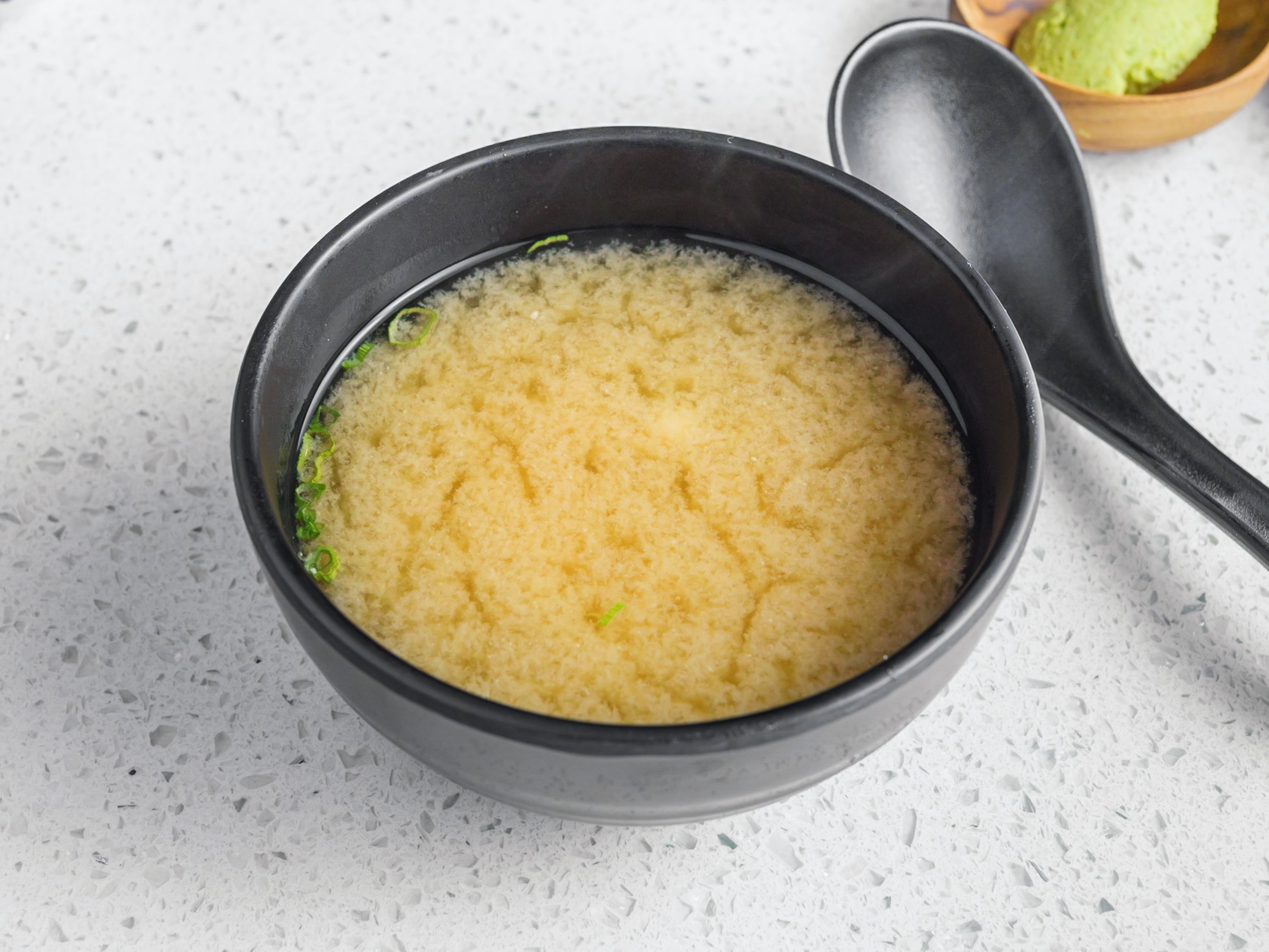 Order Miso Soup food online from Wasabi Bistro store, San Francisco on bringmethat.com