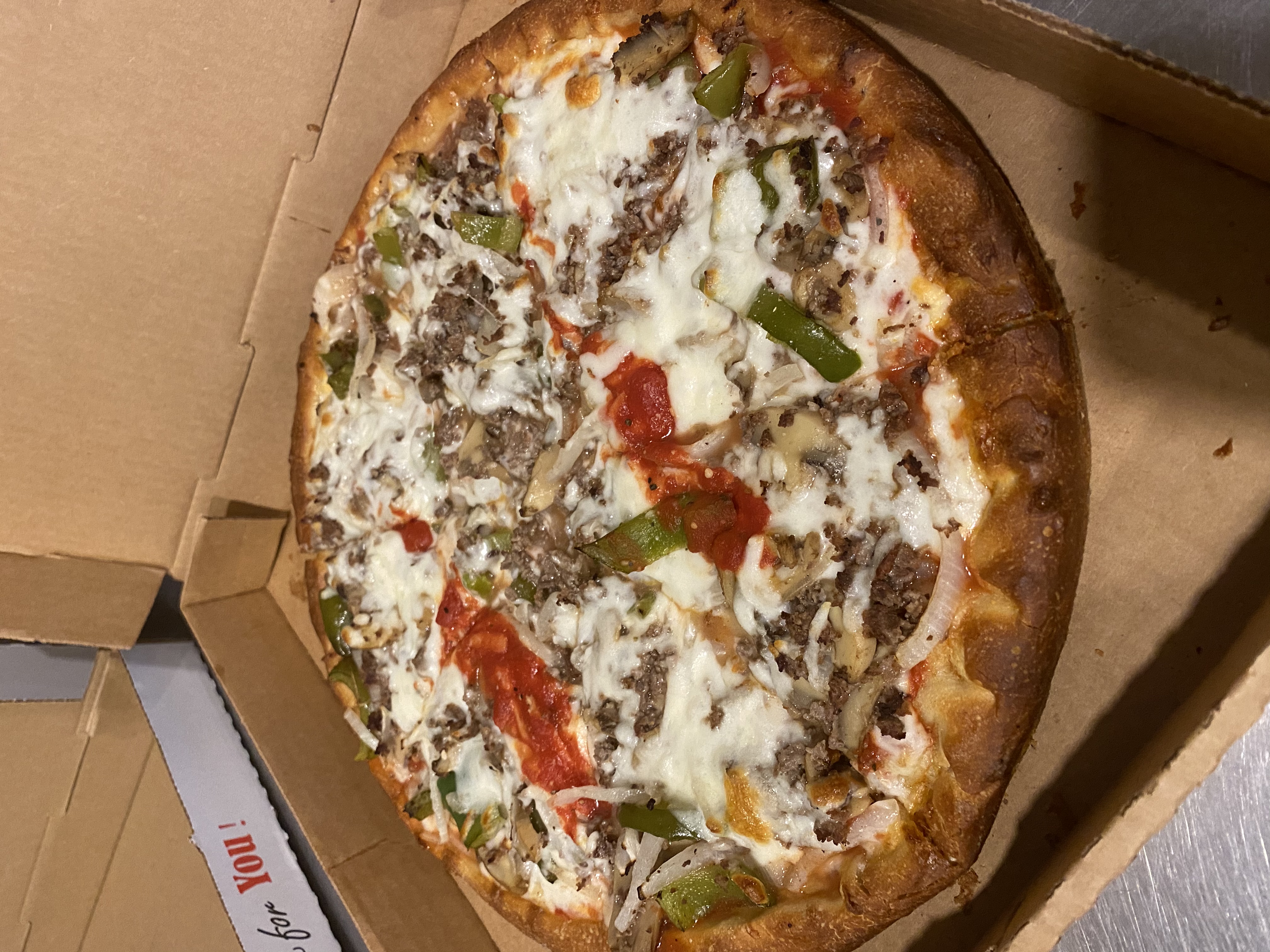Order Steak and Cheese Deep Dish Pizza food online from Nemo's Family Restaurant - 3rd Ave. store, Stone Harbor on bringmethat.com