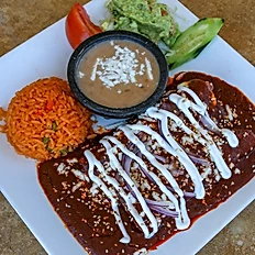 Order Mole Sauce Enchiladas food online from Cabrera store, Arcadia on bringmethat.com