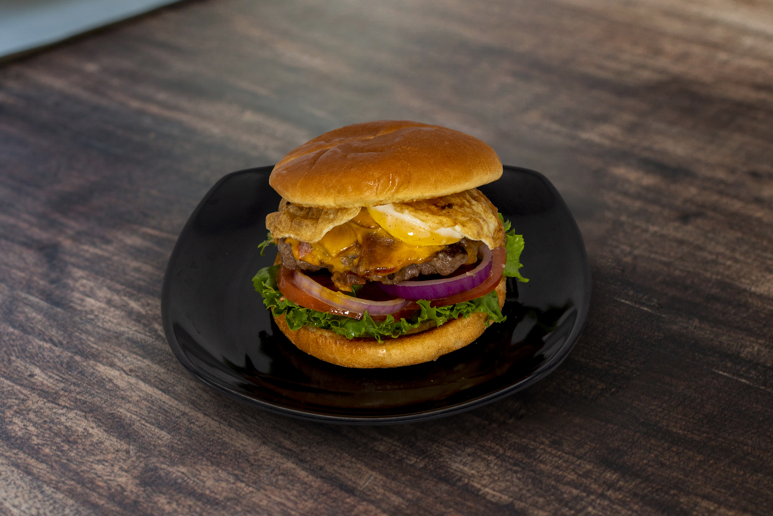 Order Bacon Egg Burger food online from Headshots Bar & Grill store, Wichita on bringmethat.com