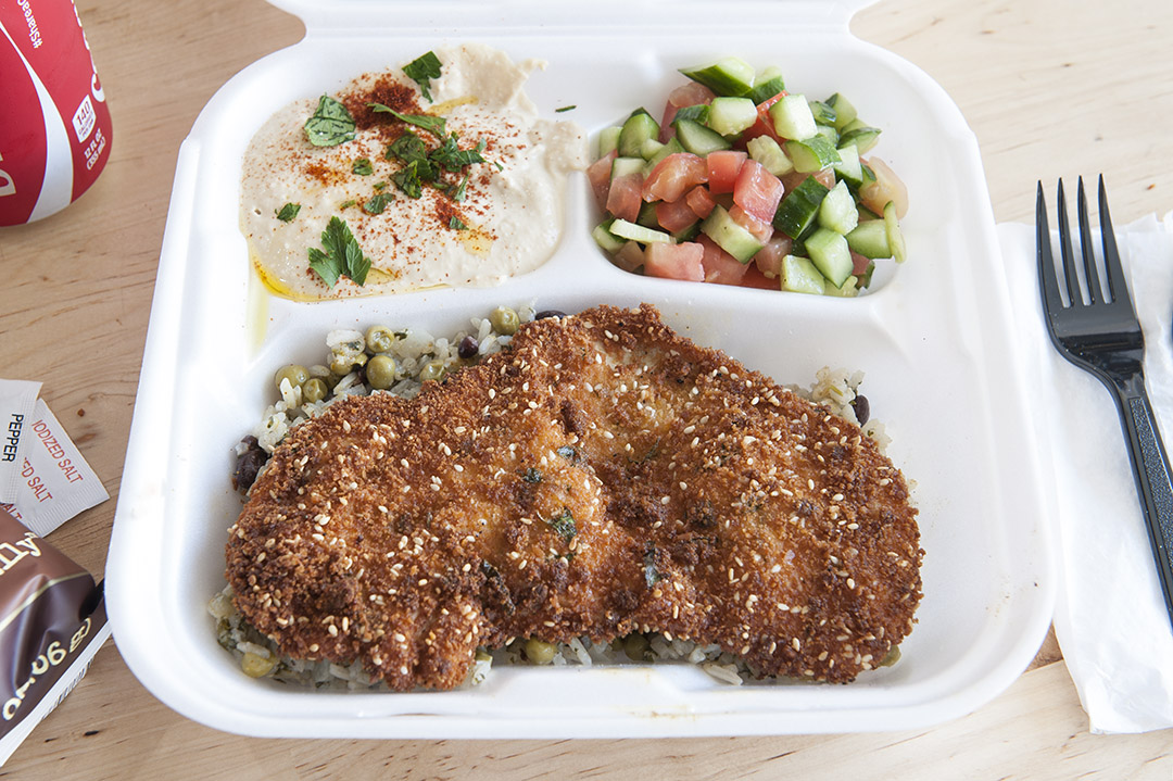 Order Chicken Schnitzel Signature Lunch Special food online from Rabbi's Daughter store, Los Angeles on bringmethat.com