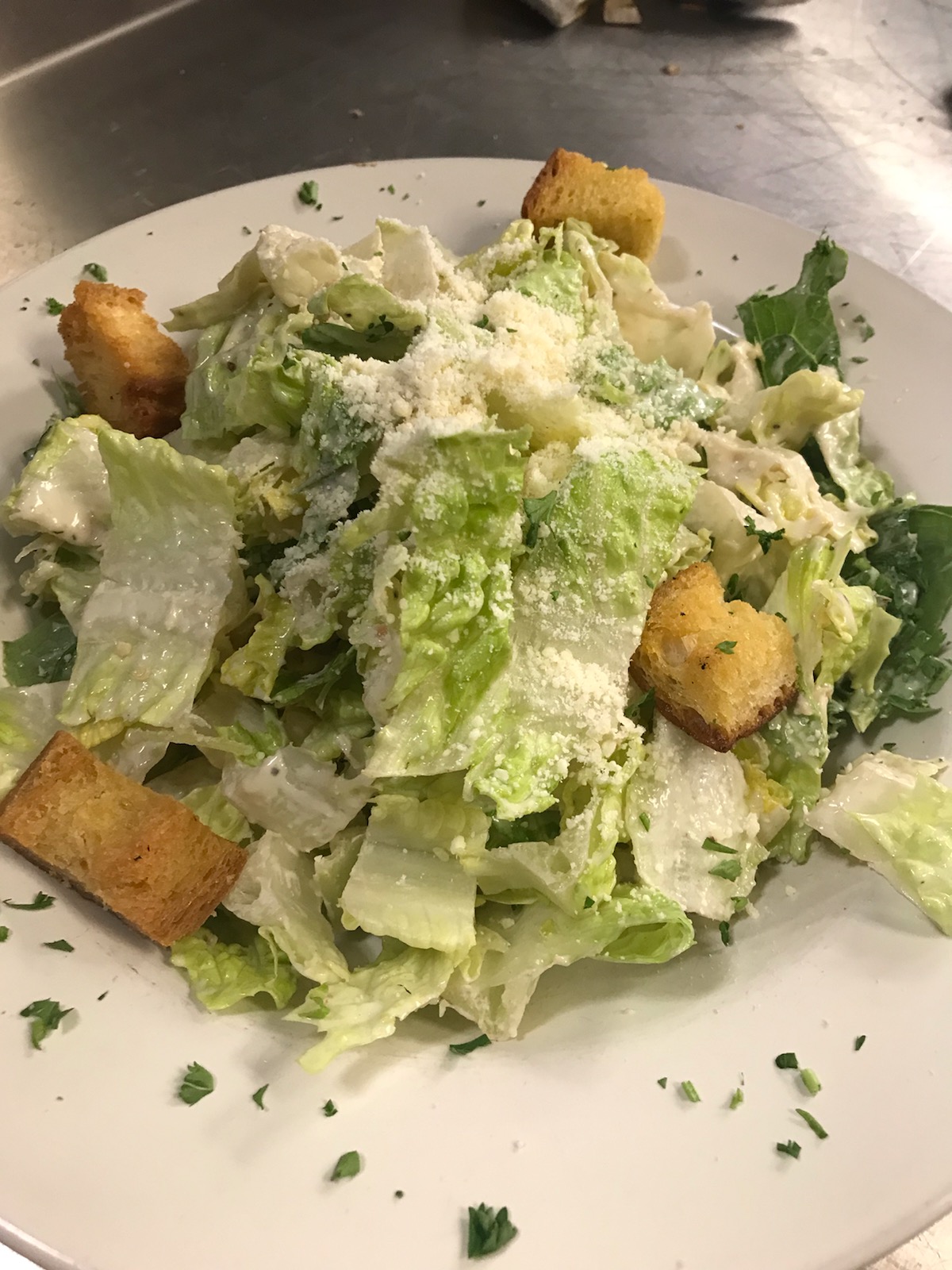 Order Caesar Salad food online from Amiccis store, Baltimore on bringmethat.com