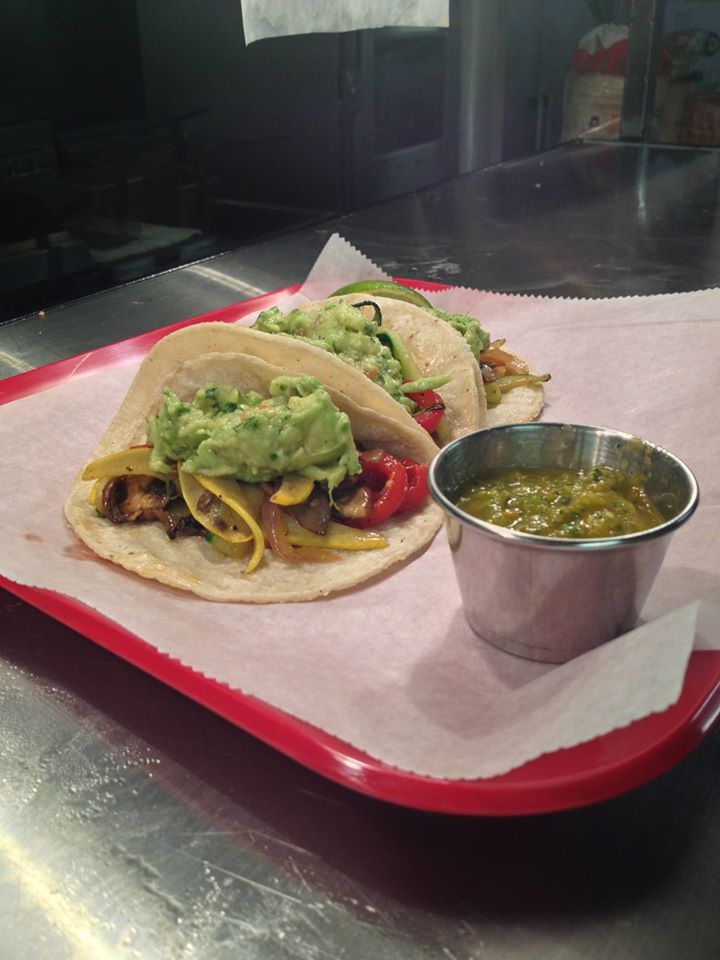 Order Veggie Taco food online from Spare No Rib store, St. Louis on bringmethat.com