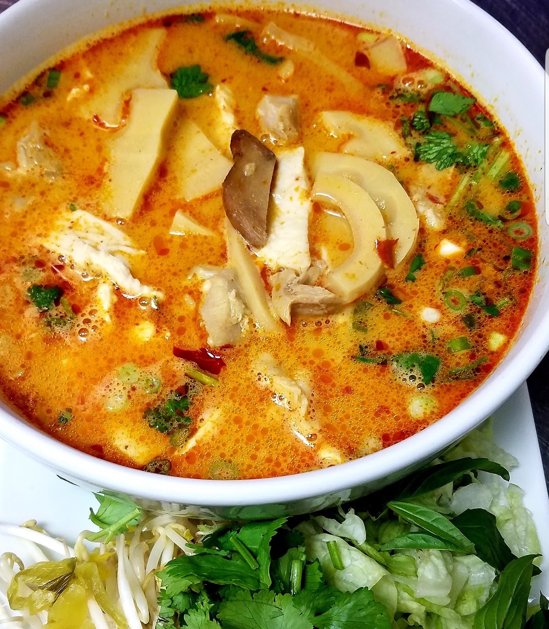 Order SP13. Kao Poon Noodle Soup food online from Kin Thai store, High Point on bringmethat.com