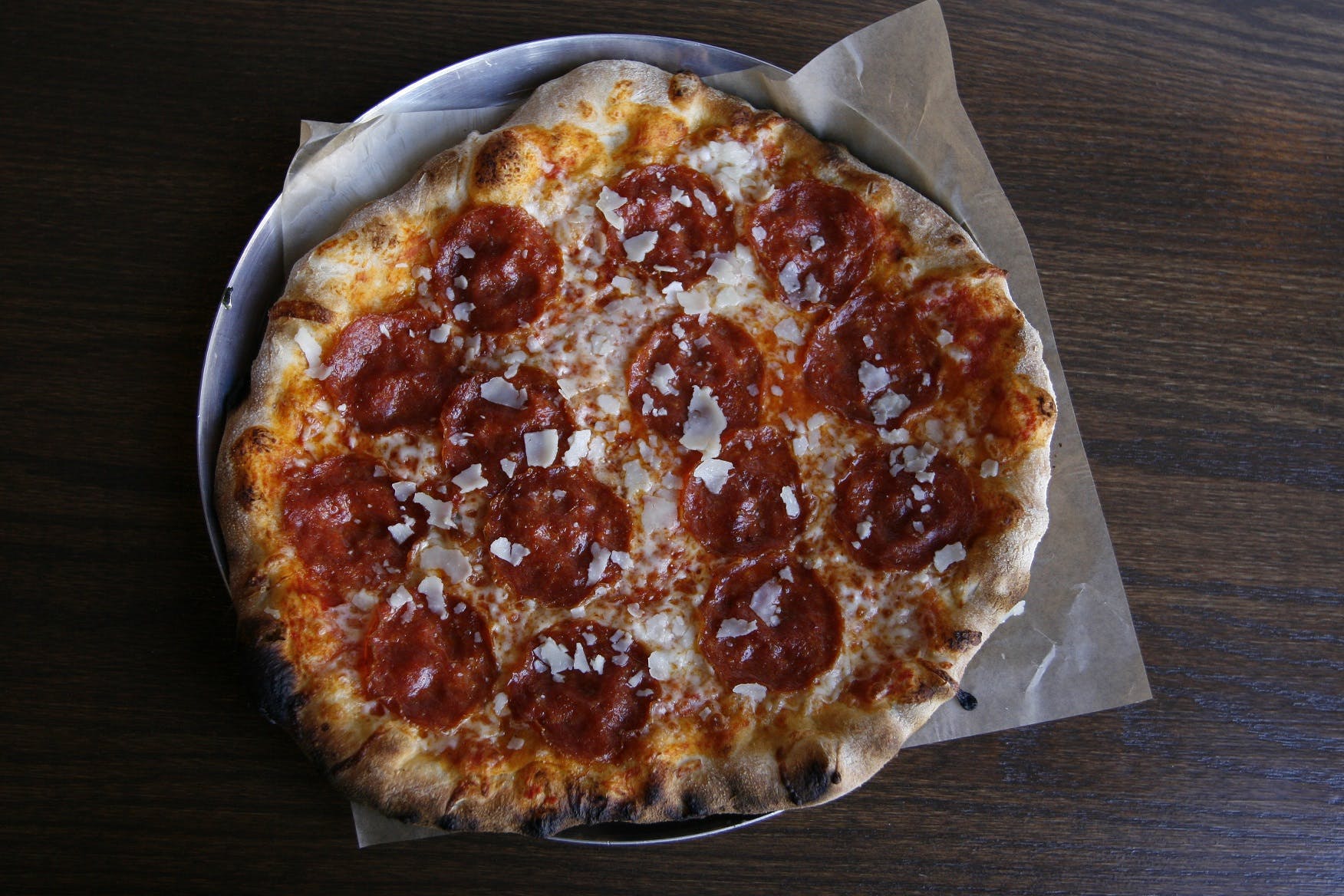 Order Pepperoni Pizza - Pizza food online from Lucky Pie Pizza & Taphouse store, Louisville on bringmethat.com