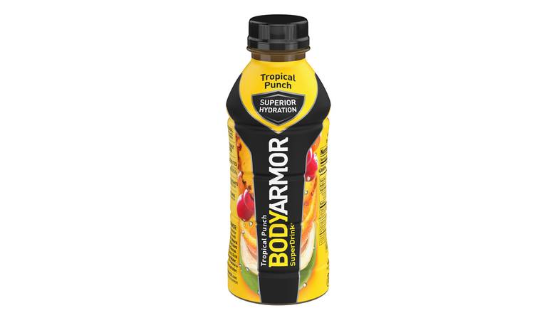 Order Bodyarmor Sports Drink, Tropical Punch 16 oz food online from Valero Food Mart store, Murrayville on bringmethat.com