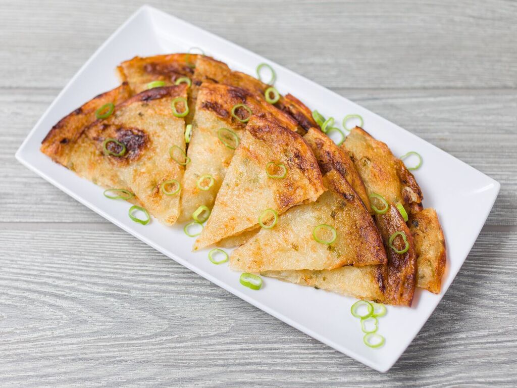 Order 14. Scallion Pancakes food online from Linda Asian Kitchen store, Brooklyn on bringmethat.com