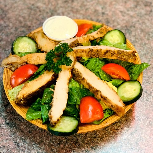 Order Jerk Chicken Salad food online from Caribbean Delight store, Omaha on bringmethat.com