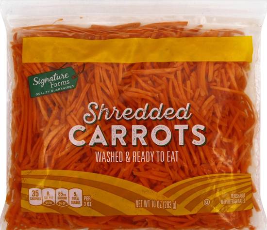 Order Signature Farms · Shredded Carrots (10 oz) food online from Jewel-Osco store, Libertyville on bringmethat.com