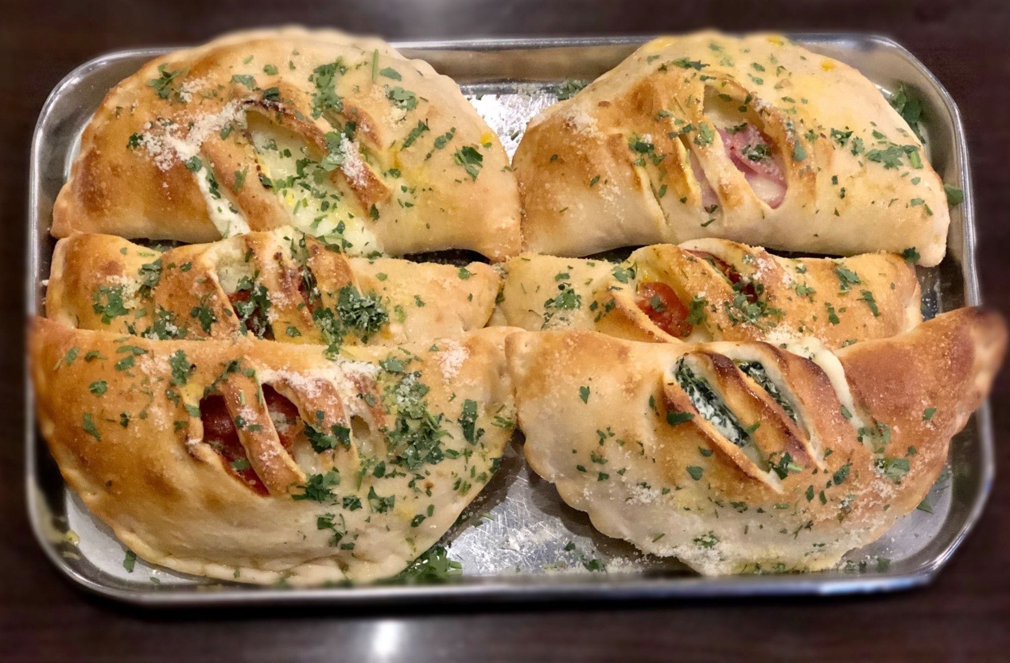 Order Pepperoni Calzone - Calzone food online from Grubhub Tailgate Ft New York Pizza Depot store, Ann Arbor on bringmethat.com