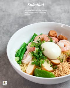Order Sukothai Noodle food online from Cha Yen Thai Cookery store, Watertown on bringmethat.com