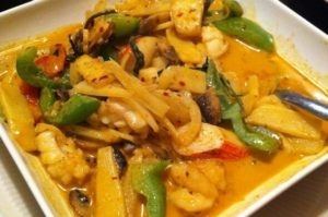 Order Seafood Curry food online from My Thai Restaurant store, La Habra on bringmethat.com
