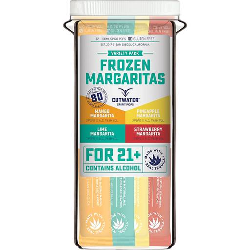 Order Cutwater Frozen Margarita Pops (12PK 100ML) 136956 food online from BevMo! store, Citrus Heights on bringmethat.com