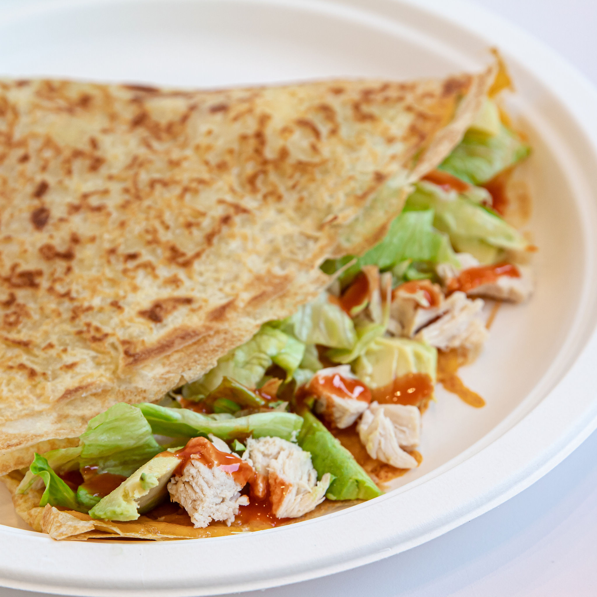 Order Buffalo Chicken Crepe food online from Hazelnuts Creperie store, Charlotte on bringmethat.com