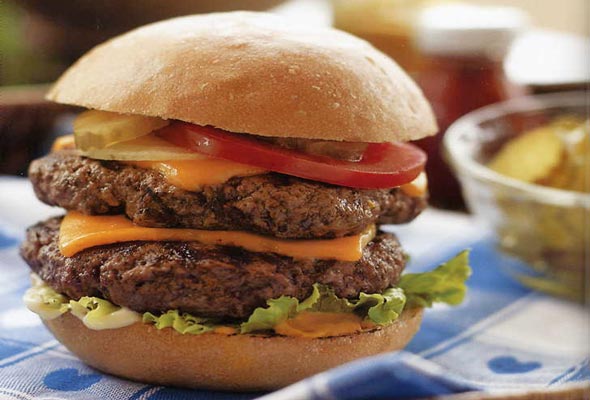 Order Cheeseburger food online from America's Best Wings store, Richmond on bringmethat.com
